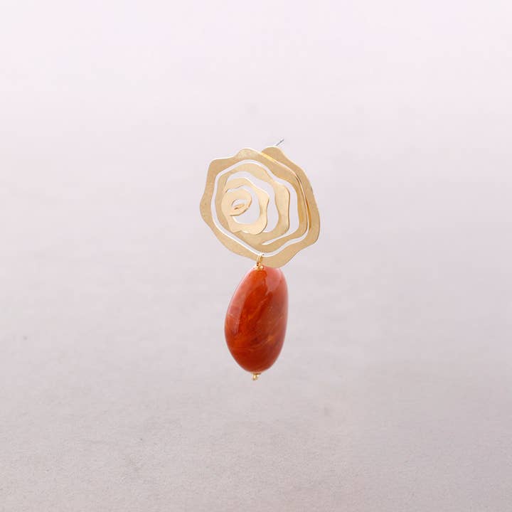 Hanging Spiral Resin Earrings for wholesale by Sonata