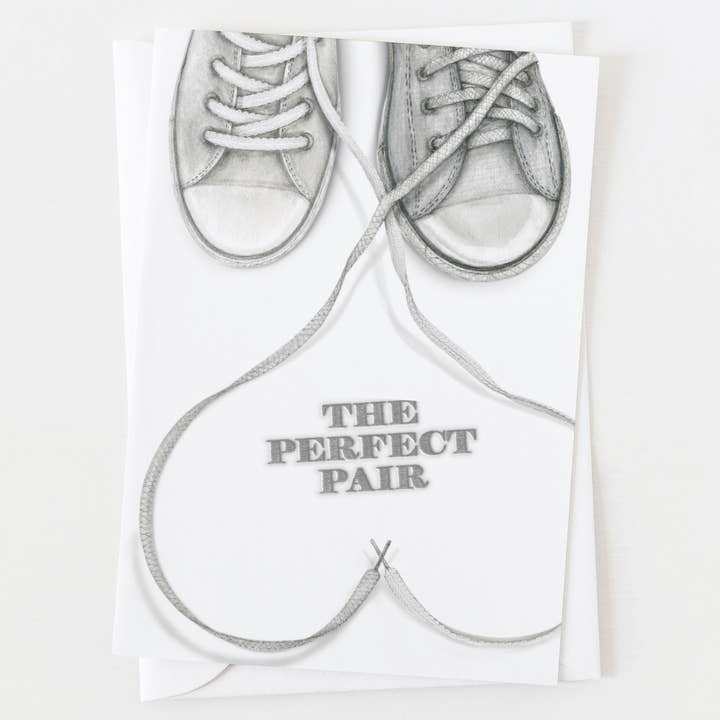 The Perfect Pair Wedding Greeting Card C_1821 for wholesale by Ann Scott Design