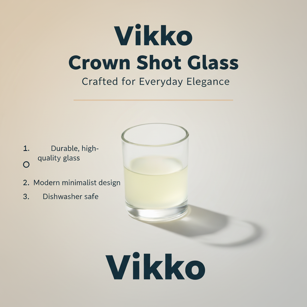 Kadra Kitchenware – Großhandel Schnapsgläser – Vikko - Crown Schnapsglas 3 Oz3