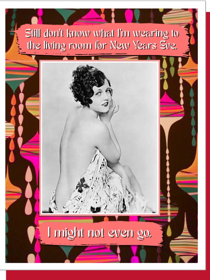 What I"m Wearing - Christmas Greeting Card for wholesale by Ümlaut Brooklyn