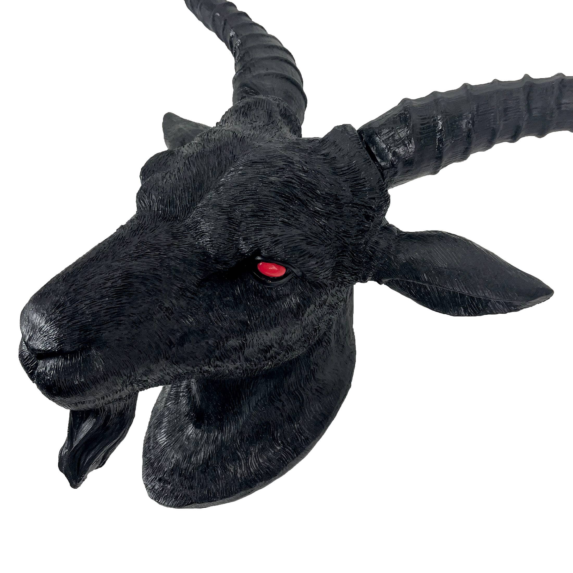 Zeckos - Wholesale Wall Accent - Black Baphomet Goat Head Sabbattic Occult Wall Hanging2