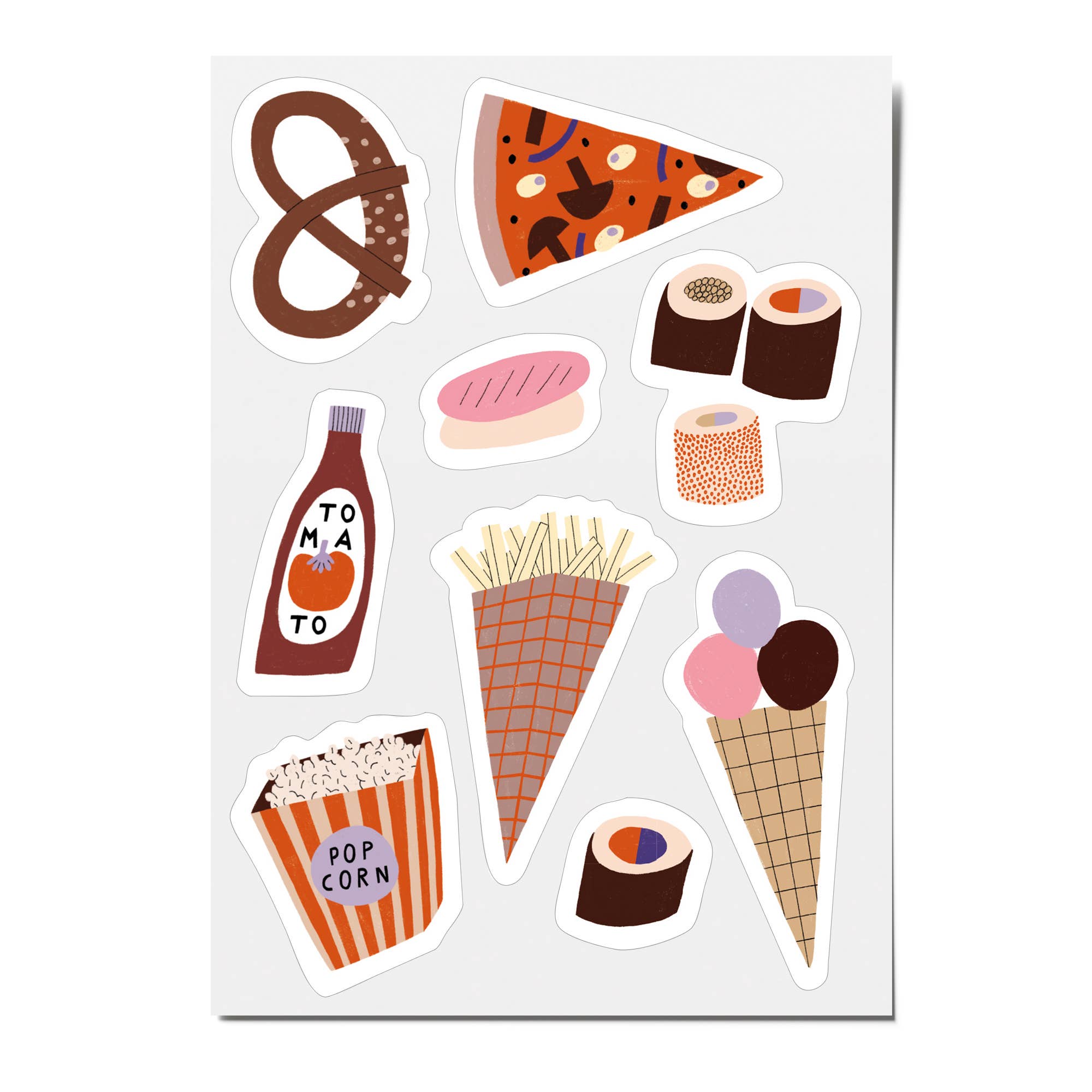 nuukk GmbH - Wholesale Sticker - Kids & Baby - Reflective Stickers "Fast Food"1