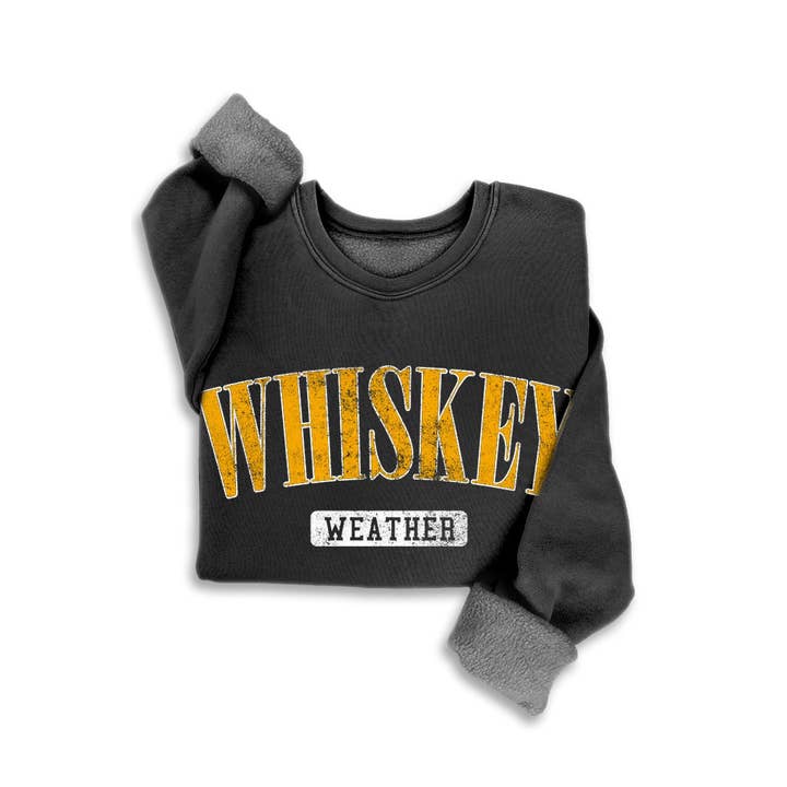 HRTandLUV - Wholesale Graphic Sweatshirt - Women's - WHISKEY WEATHER MINERAL SWEATSHIRTS