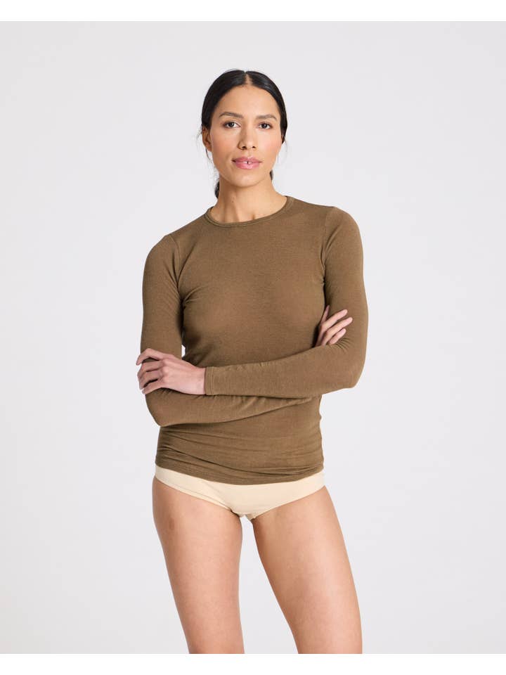 gai-lisva - Wholesale Knit Top - Women's - Thyra Wool Top - Kangaroo