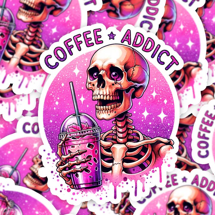 Pegatina adicto al café para venta al por mayor de MyHauntedSpace