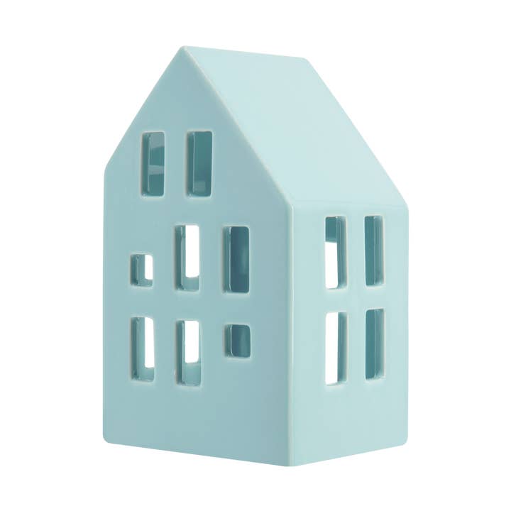Nyhavn tealight house 'blue' for wholesale by REMEMBER