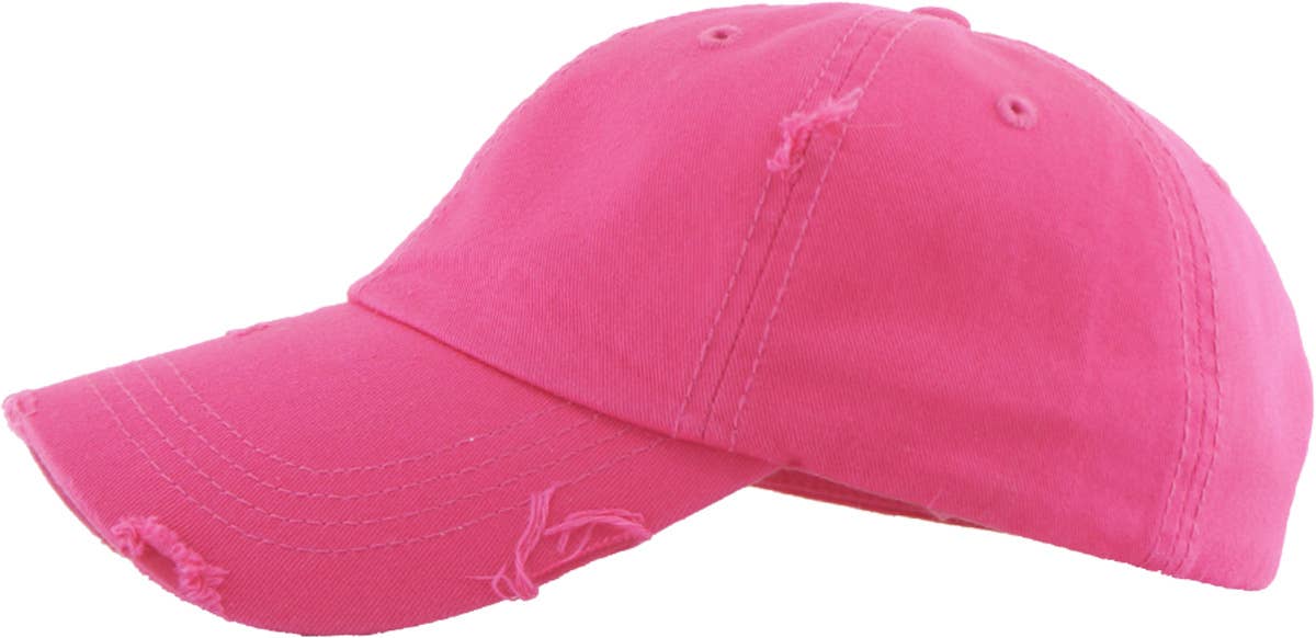 KBETHOS - Wholesale Ponytail Cap - Women's - Ponytail Washed Distressed Cotton Cap31