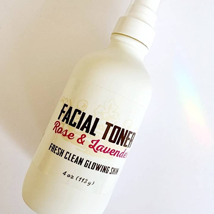Facial Toner Rose & Lavender for wholesale by Naked Goat Farm Ltd.