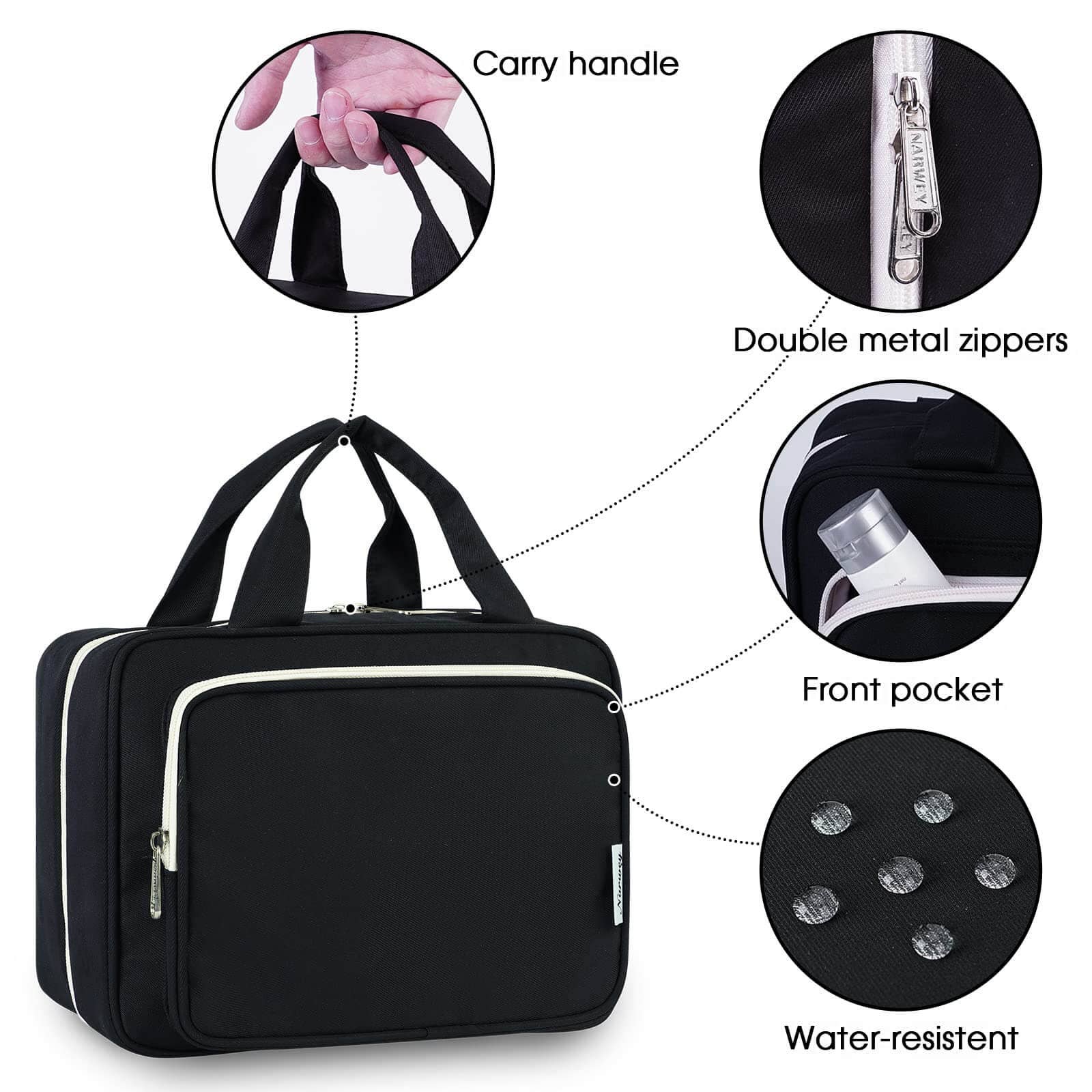 wandf - Wholesale Toiletry Bag - Women's - Large Capacity Waterproof Hanging Toiletry Bag Travel Bag1