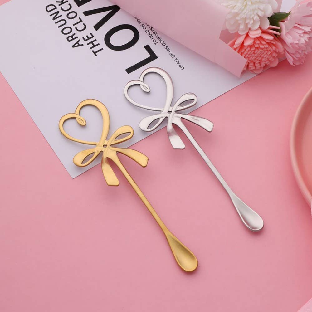 AULICA - Wholesale Table Spoon (Cutlery) - Golden heart spoons - set of 21
