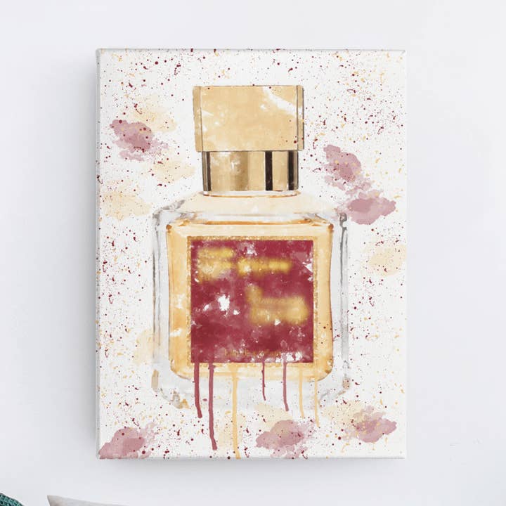 Rouge Parfume Flaske Wall Art Print for engroshandel hos Woolly Mammoth Media