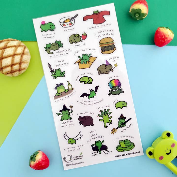 STICKII - Wholesale Sticker - What ARE Frogs? 1 Sticker Sheet1