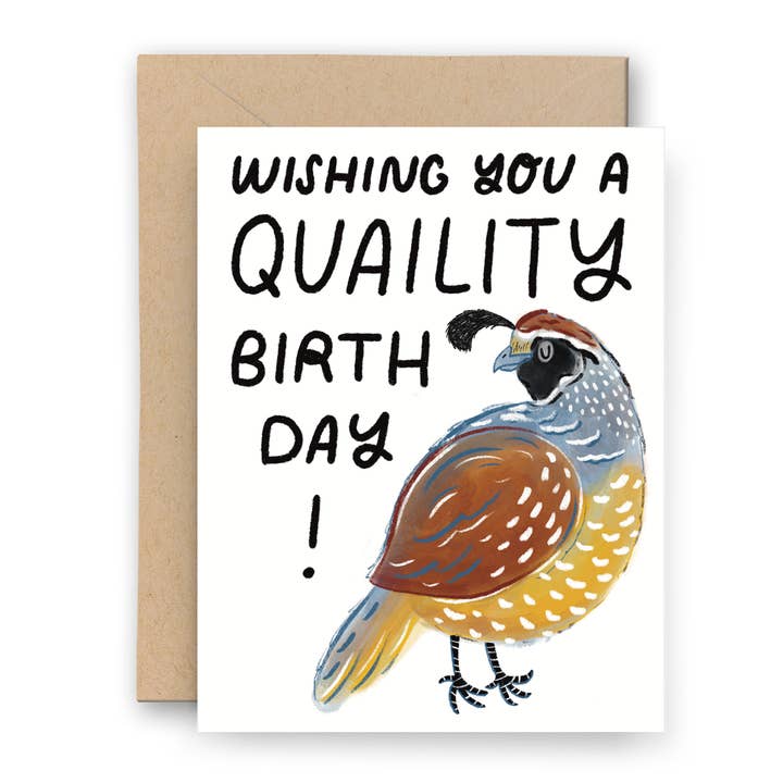 Carte d'anniversaire Quaility | California Series pour la vente par Finch and Flourish Paper Goods