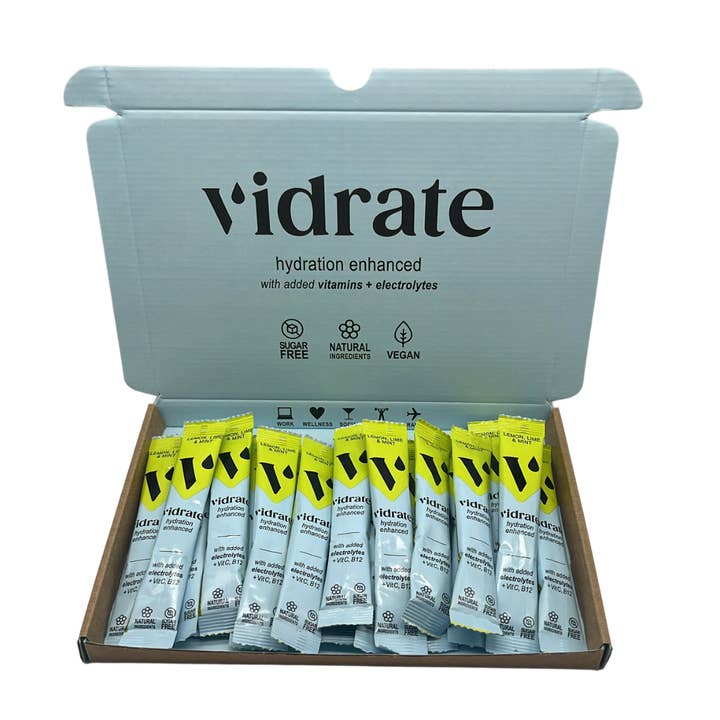 Vidrate 20-pak brevpakke - Citron, Lime & Mynte for engroshandel hos ViDrate