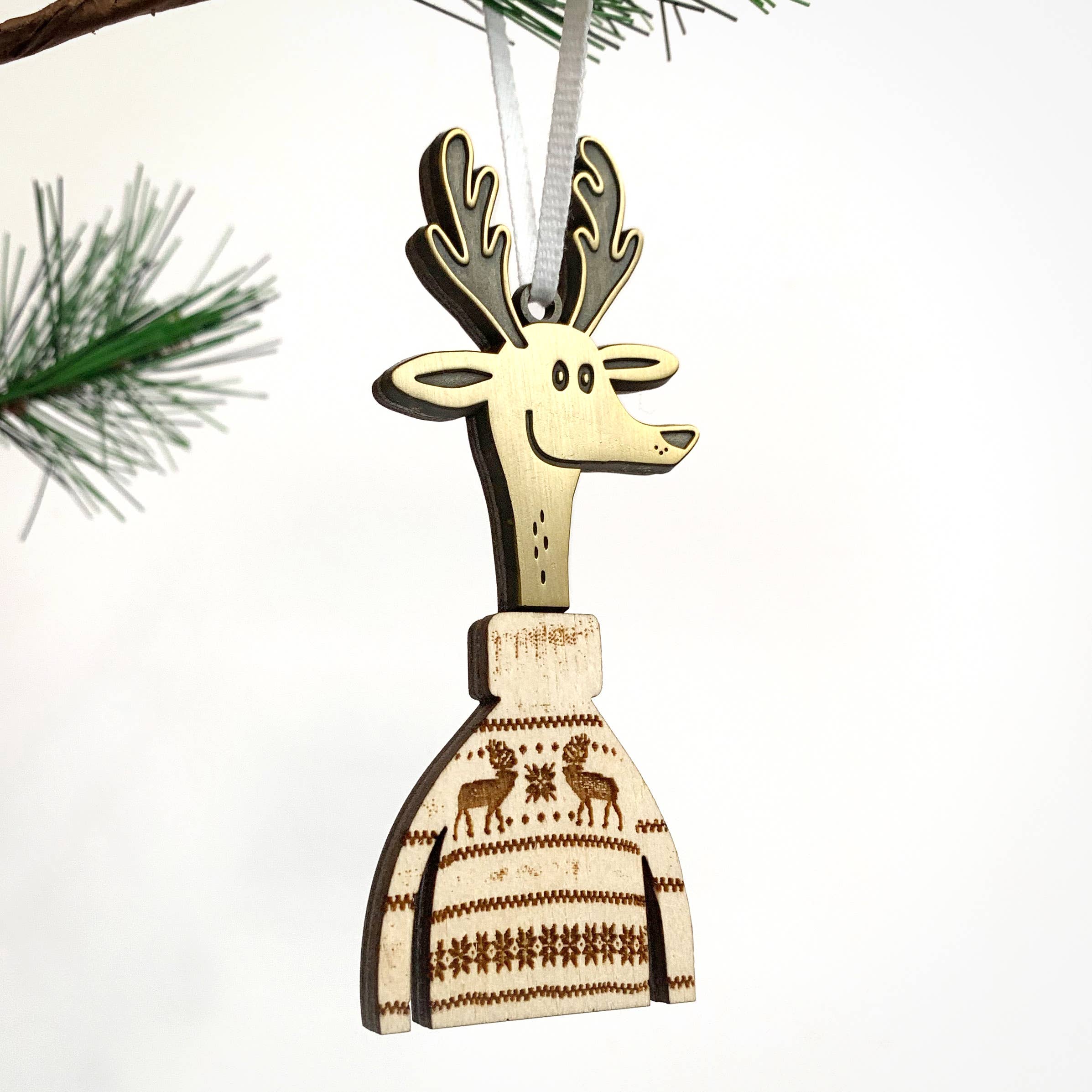 Factory 43 - Wholesale Ornament - Ornament - Reindeer Sweater1