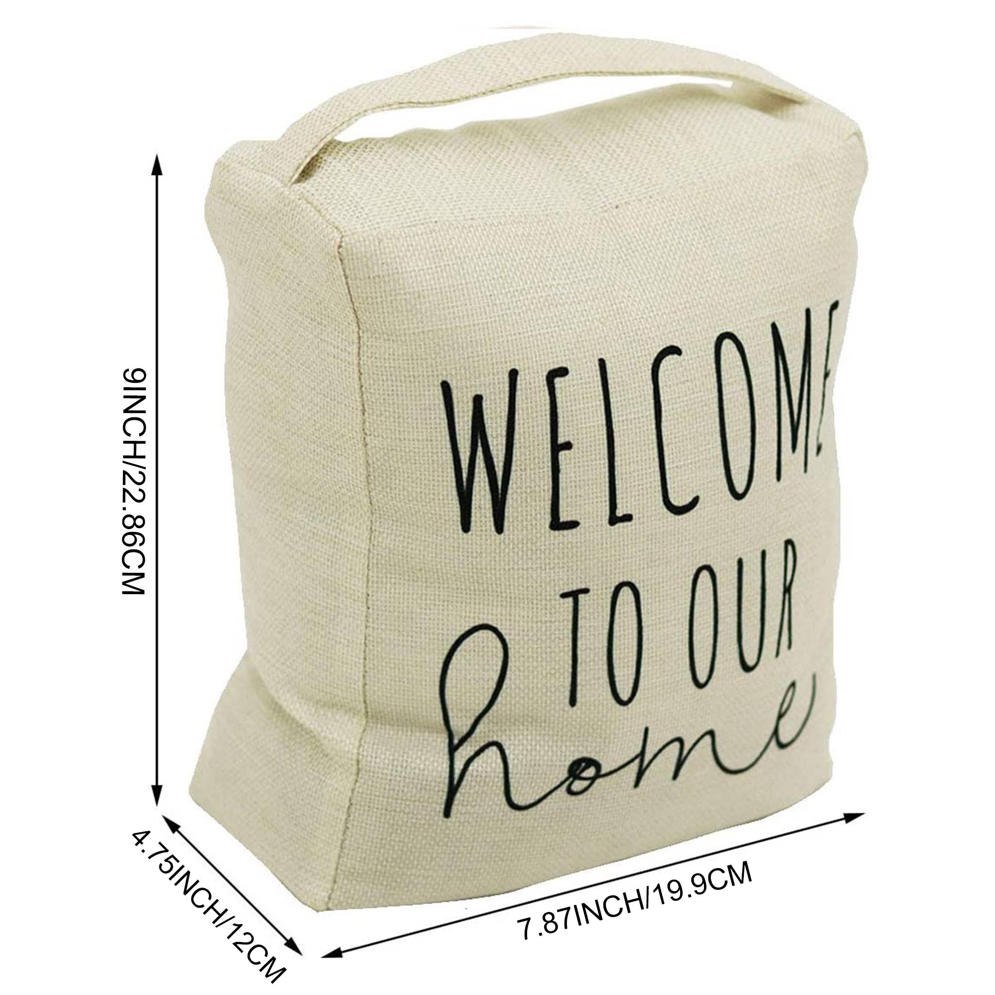 Paris Loft Inc – Engroshandel Dørstopper – Velkommen til vores hjem Dekorative Stof Door Prop6