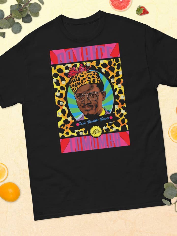 Lumumba Pop Art I Den essentielle unisex t-shirt 100% bomuld for engroshandel hos UNITED SOULS