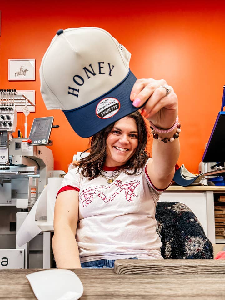 Honey Hat for wholesale by SRM Custom Art & Design