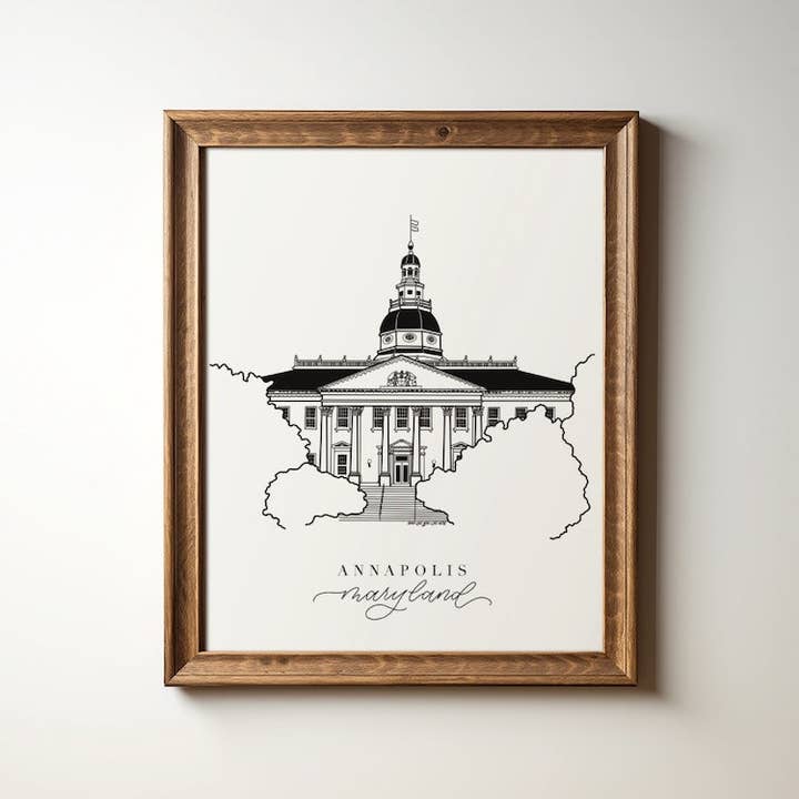 Annapolis Maryland Art Print 8x10 | Chesapeake Bay Gifts for wholesale by Shop Like You Live Here