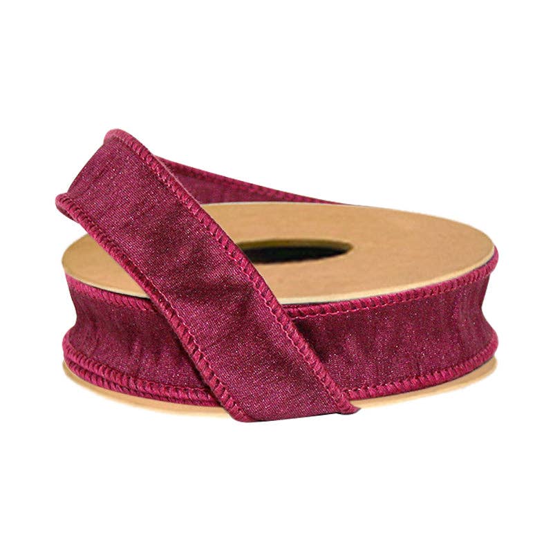 LA Ribbons Wholesale - Vente Ruban – emballage cadeau - Ruban Dupioni filaire de 1 po | 10 mètres | 22 couleurs disponibles18