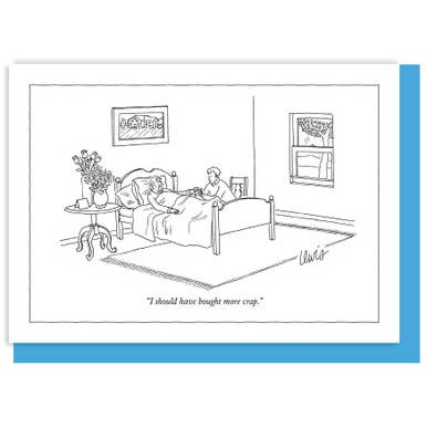Nelson Line - Wholesale Everyday Greeting Card - (H) MORE CRAP - 5x7" NYer CARTOON CARD