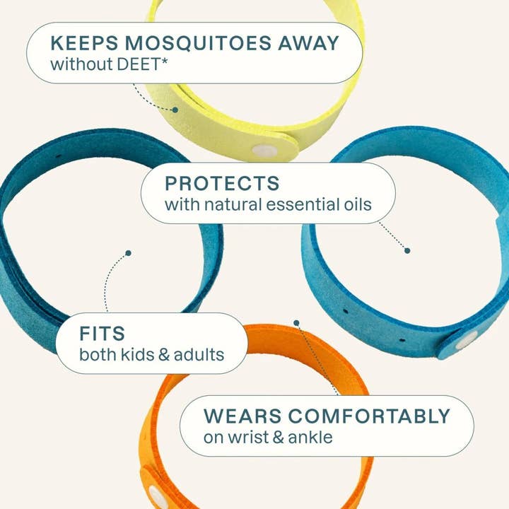 Cliganic - Wholesale Insect Repellent - Mosquito Repellent Microfiber Bracelets