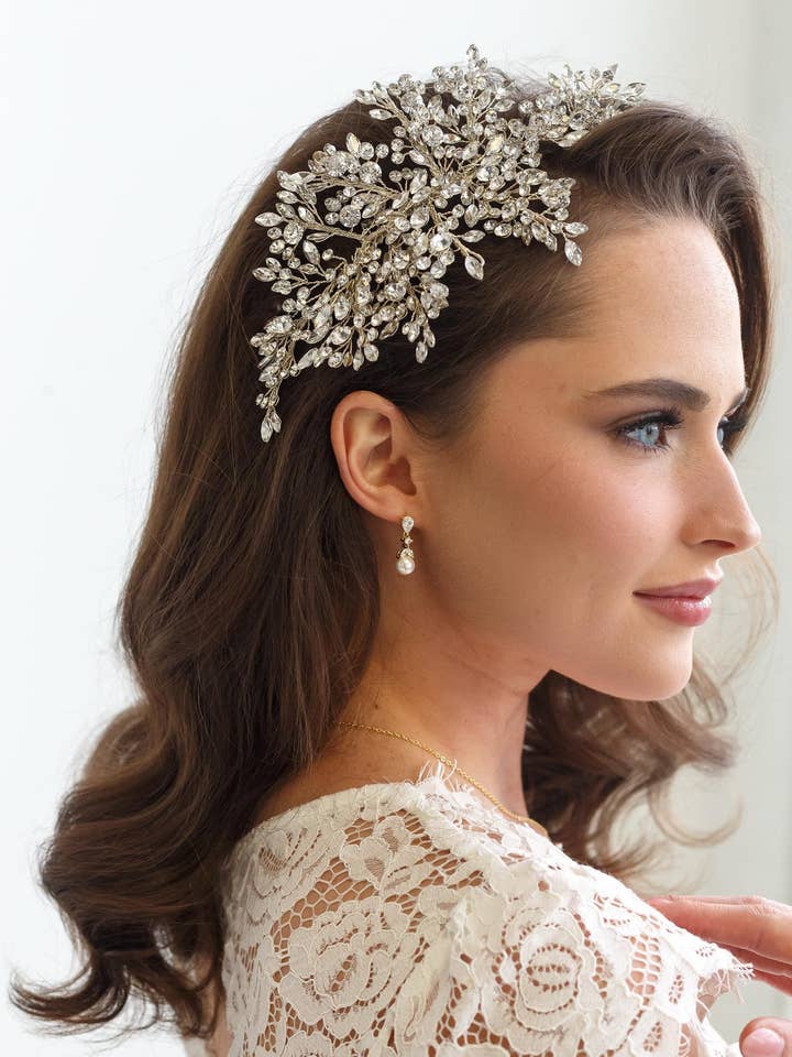 Aurora großer Kristallkamm für den Großhandel von allureweddingjewelry