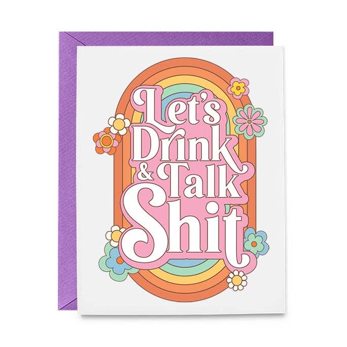 Hello Harlot – Großhandel Grußkarten für den Alltag – Let's Drink and Talk Shit Karte0