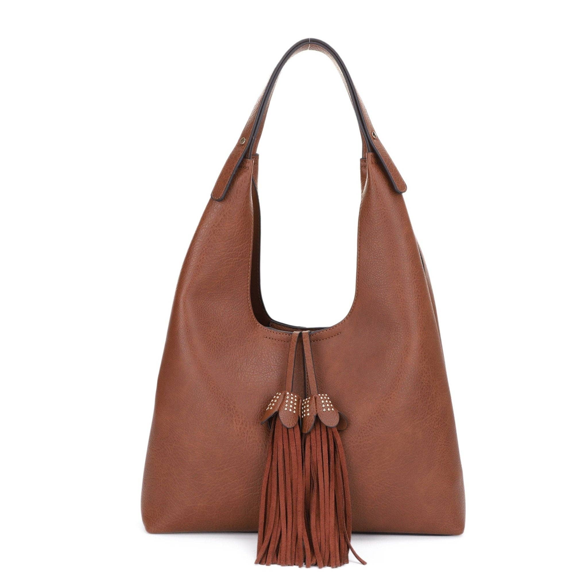 MiMi Wholesale - Wholesale Shoulder Bag - Women's - EE85228 Kai Three compartments Hobo with Tassel6