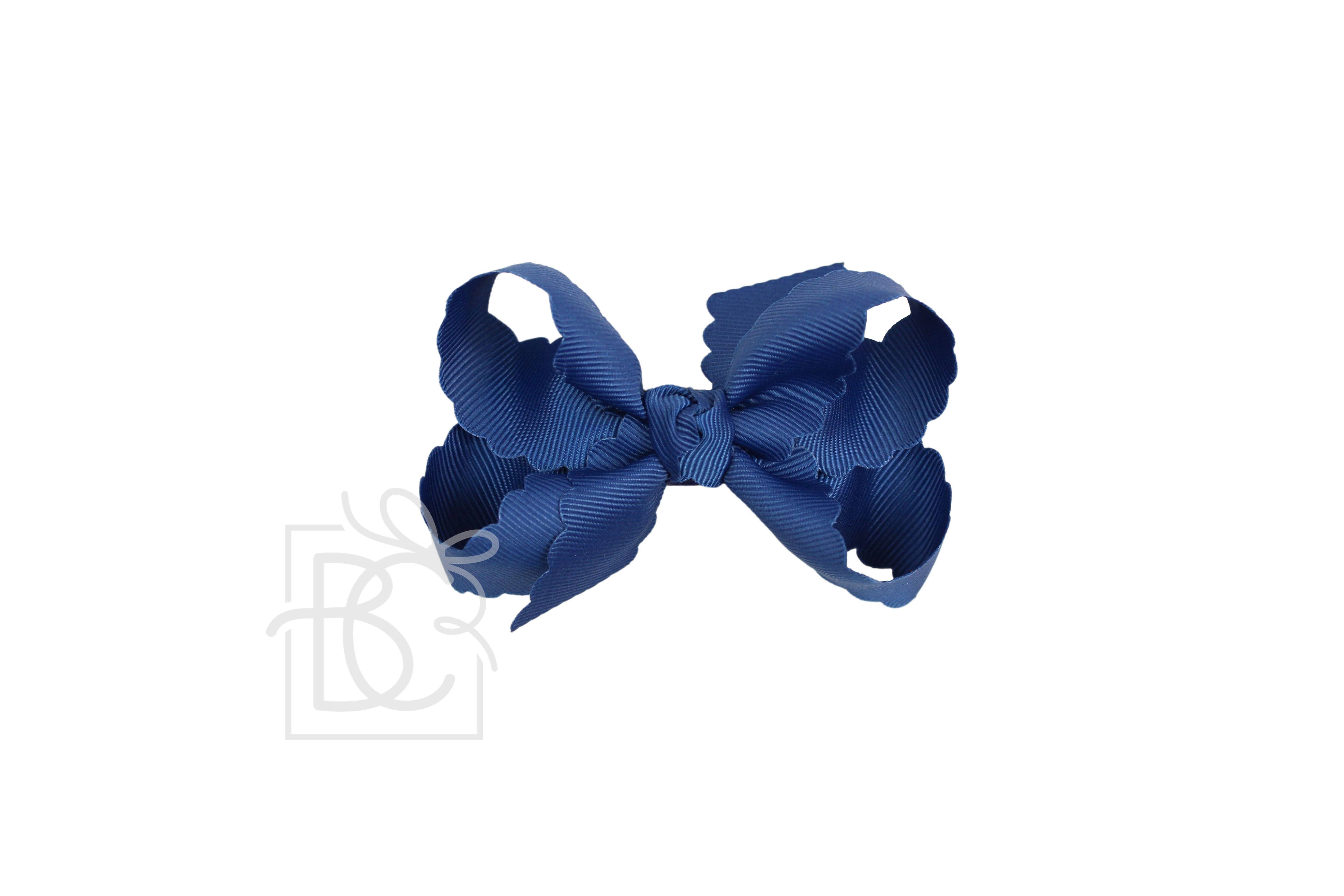 Beyond Creations, LLC – wholesale Hair bow – Kids – SCALLOPED EDGE BOW14
