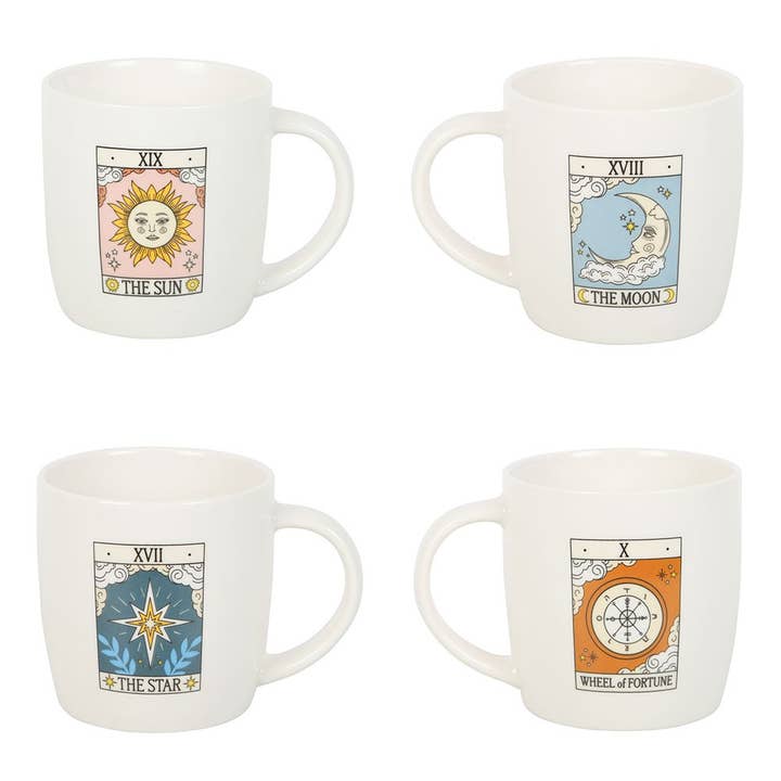 WONDER IMPORTS AUSTRALIA - Wholesale Coffee Mug - Set of 4 Vintage Tarot Mugs