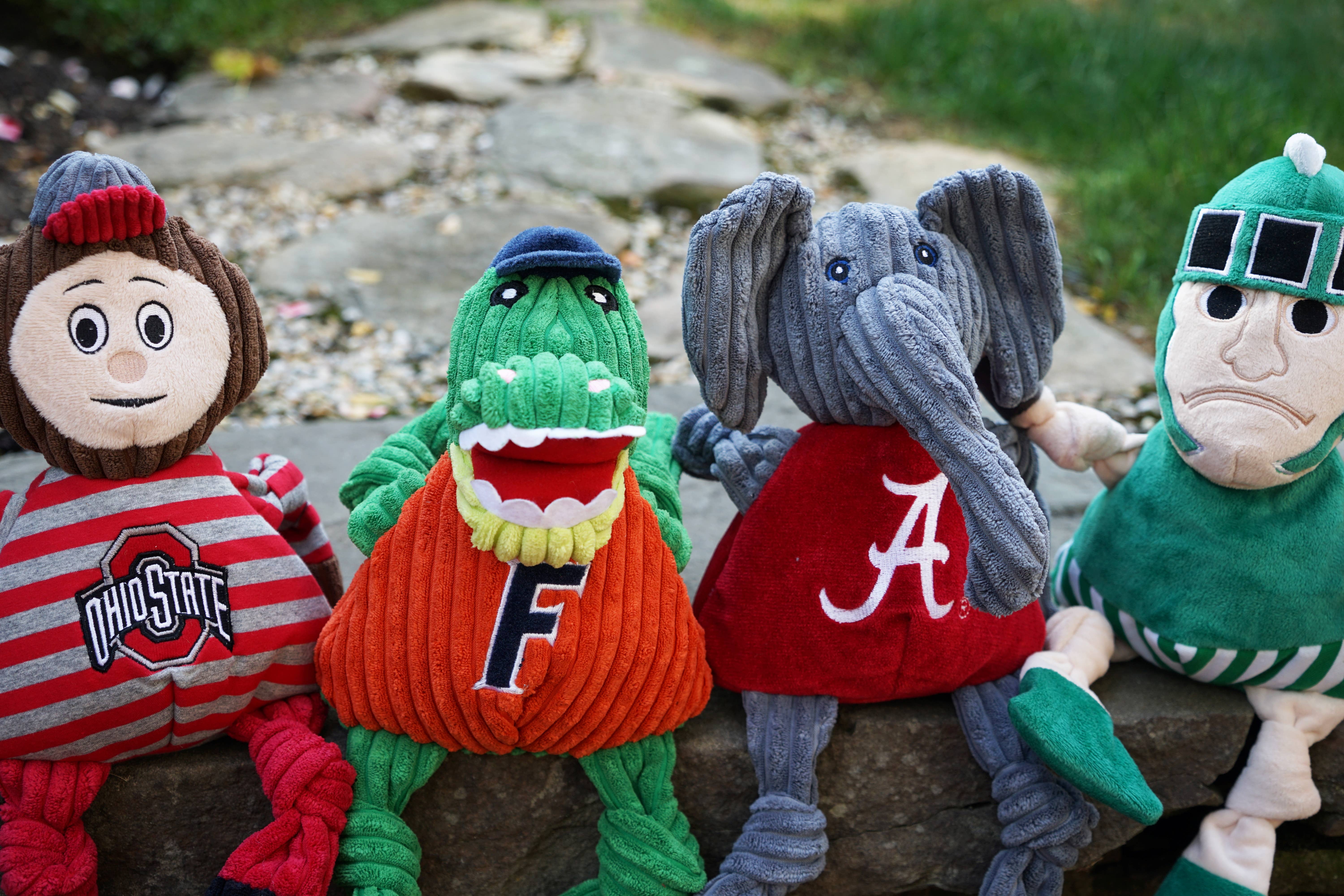 HuggleGroup - Vendita all'ingrosso Peluche - Cani - Giocattolo per cani Brutus the Buckeye Knottie® della Ohio State University6