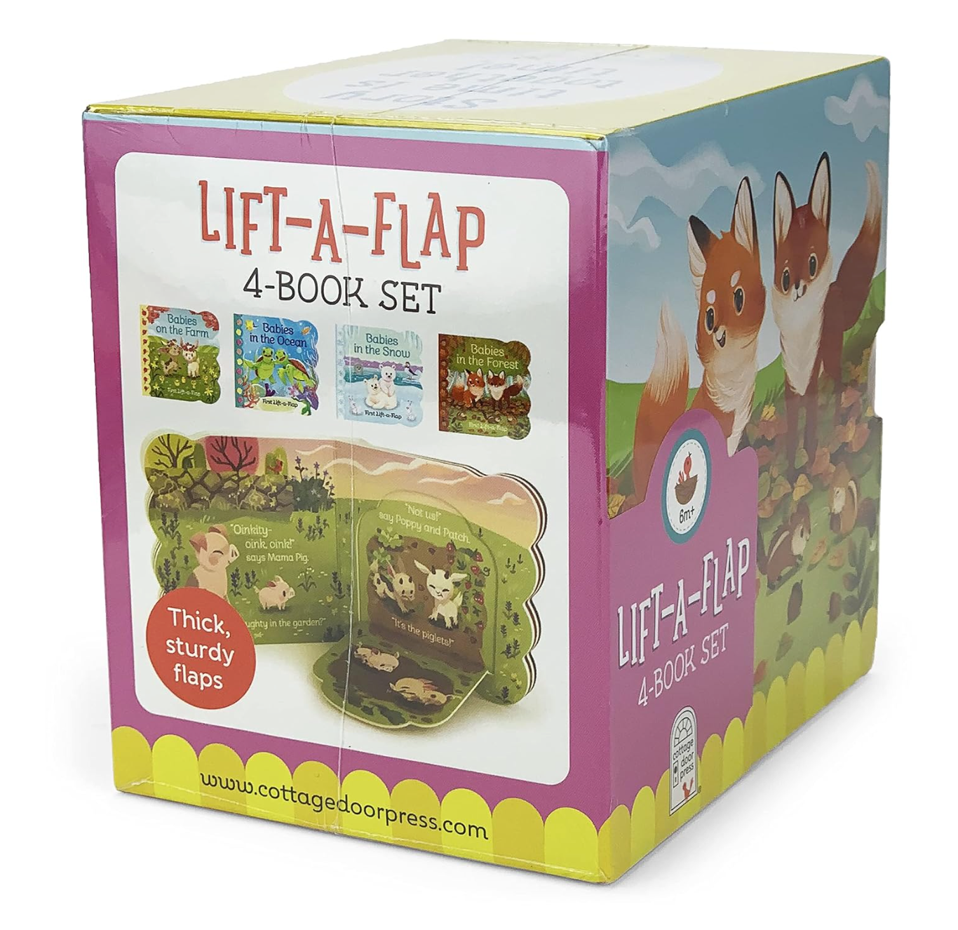 Wholesale Animal Babies Lift-a-Flap 4-Book Gift Set for your store