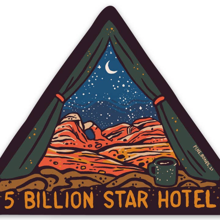arteesian - Wholesale Sticker - "5 Billion Star Hotel" Sticker By Holls Walck0