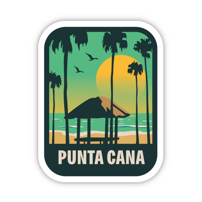 Punta Cana Sticker - Waterproof, Durable & Vinyl Sticker for wholesale by Vancity Stickers