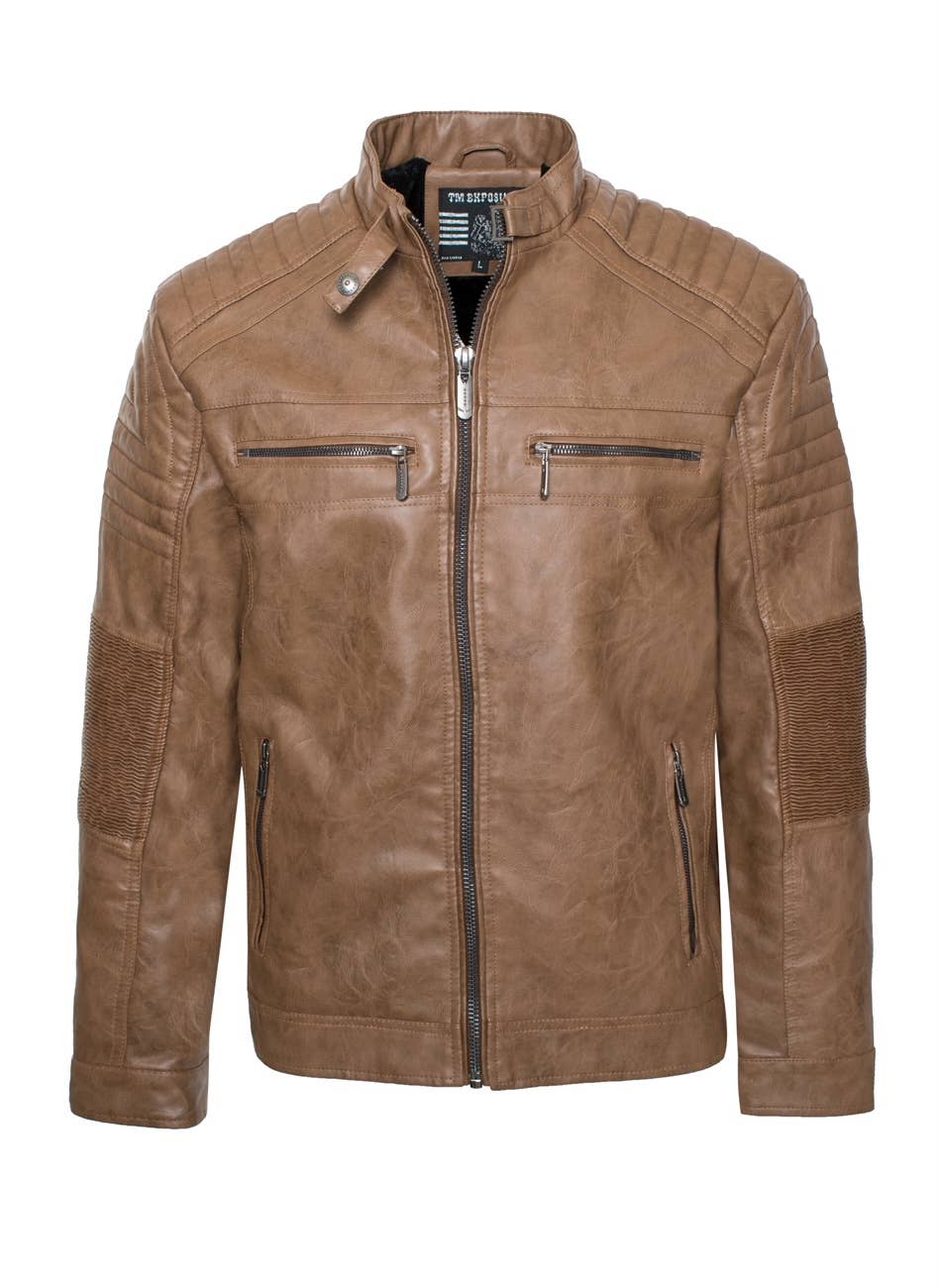 TM Exposure – Engroshandel Motorcykeljakke - Herre – Læderjakke til mænd2
