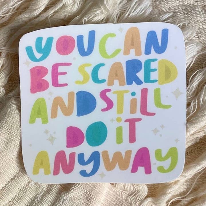 Adesivo «Do it Scared» per la vendita all'ingrosso da parte di Created to Heal