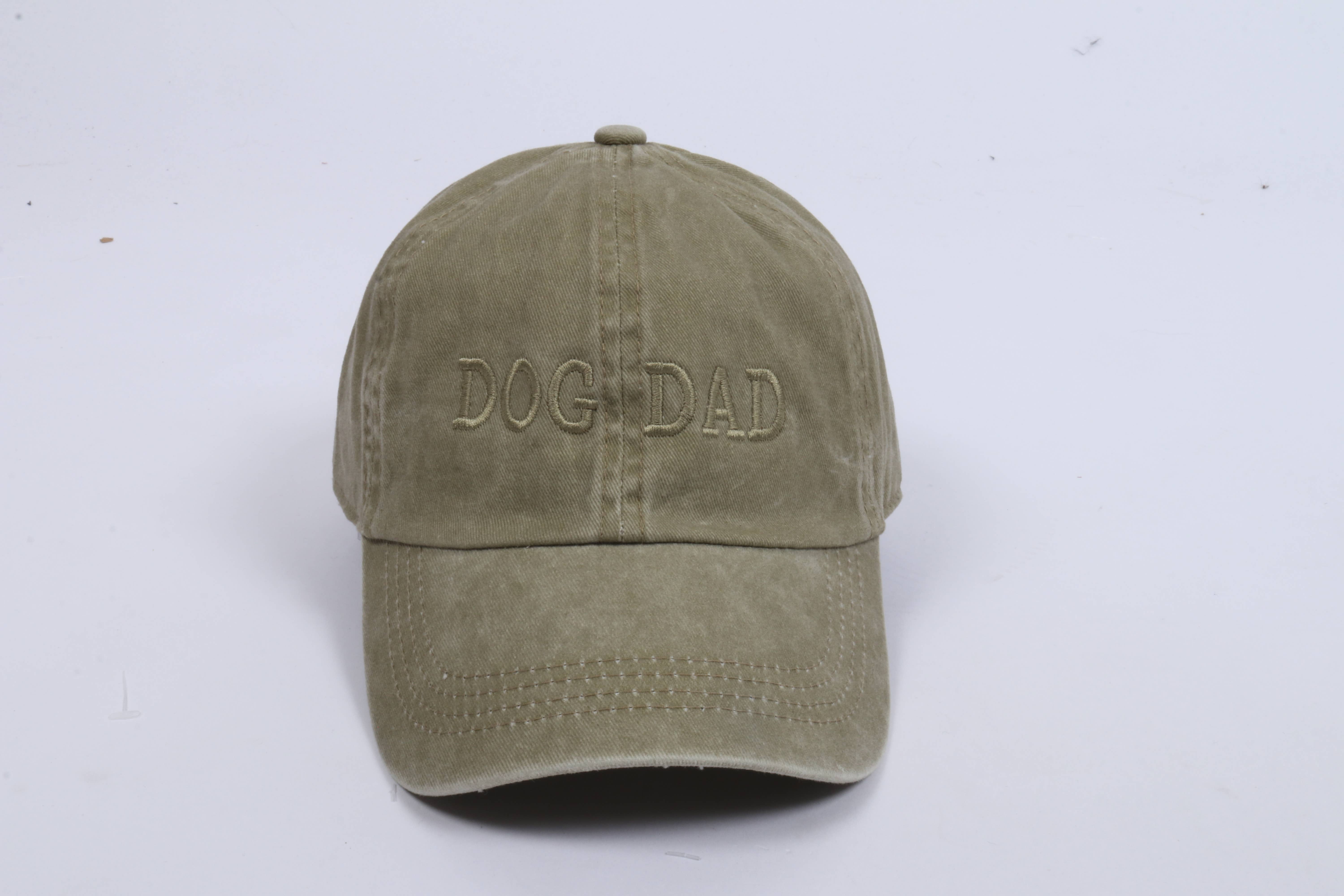 David And Young - Wholesale Baseball Cap - Men's - LCAP413 - Dog Dad Tonal Embroidered On Vintage Wash Cap9