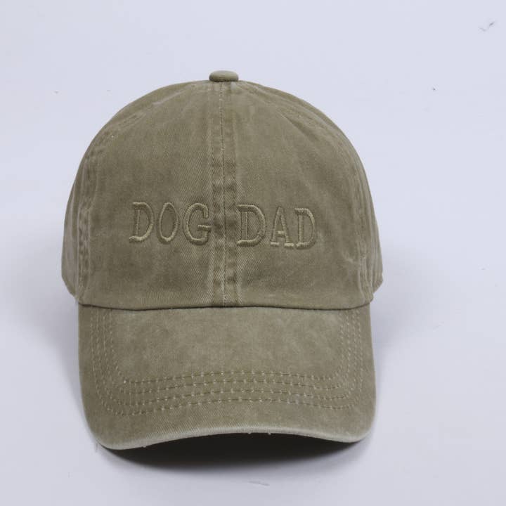 David And Young - Wholesale Baseball Cap - Men's - LCAP413 - Dog Dad Tonal Embroidered On Vintage Wash Cap9