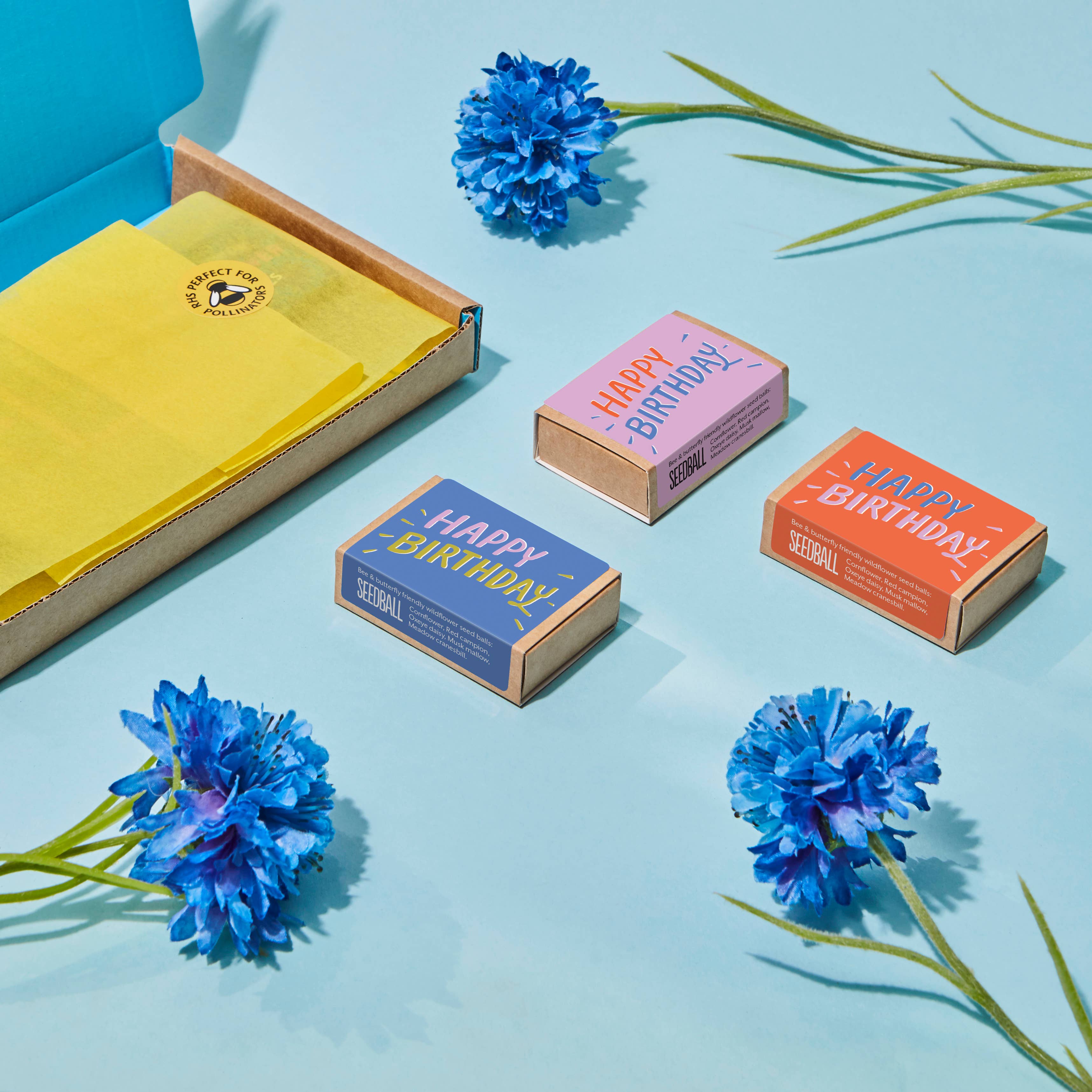 Seedball – wholesale Plant seeds – Happy Birthday Seedball Wildflower Boxes2