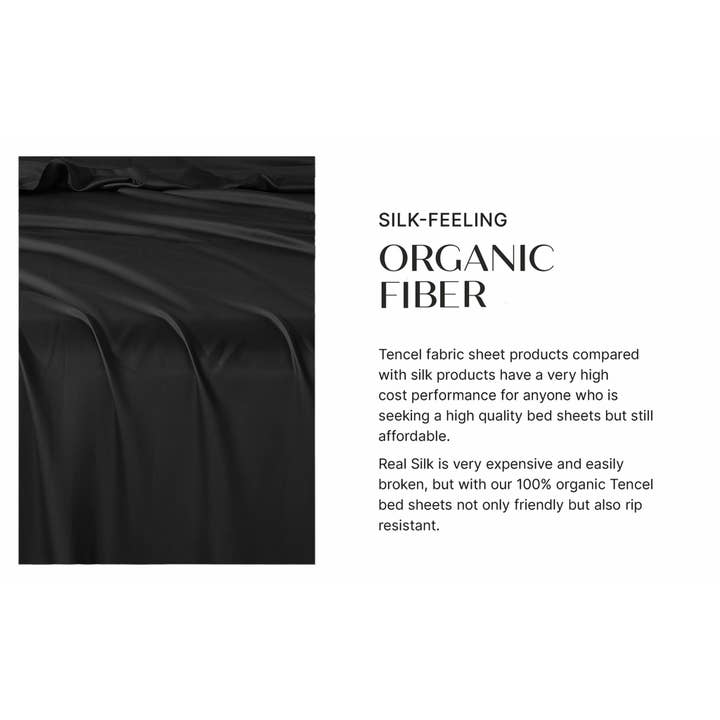 LivingTaste Home Inc - Wholesale Sheet Set - Tencel Bed Sheet 4-Piece Set15