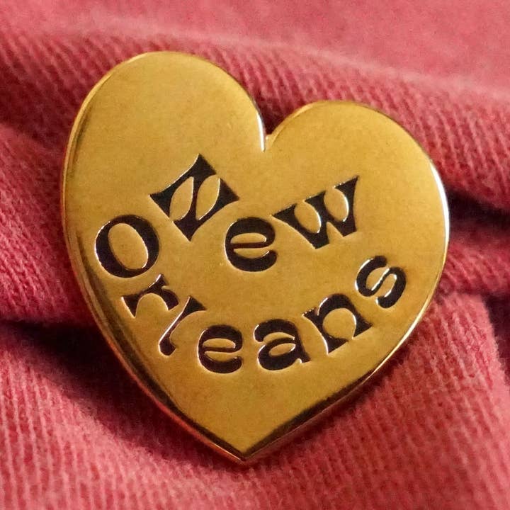 New Orleans Heart - Épinglette en émail pour la vente par Statement Goods