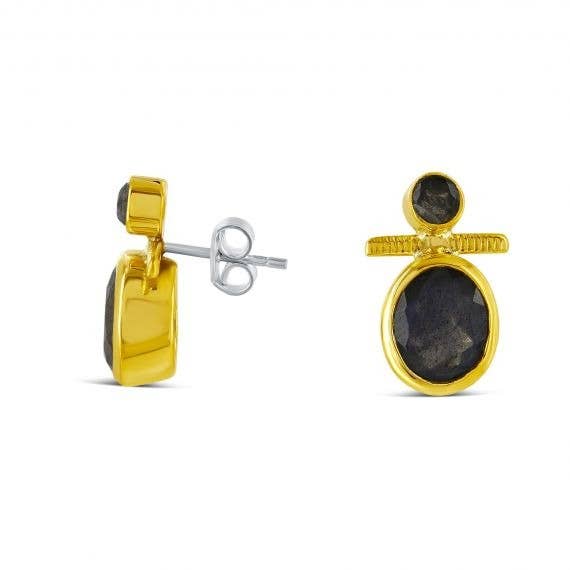 Lena earrings for wholesale by Guiot De Bourg
