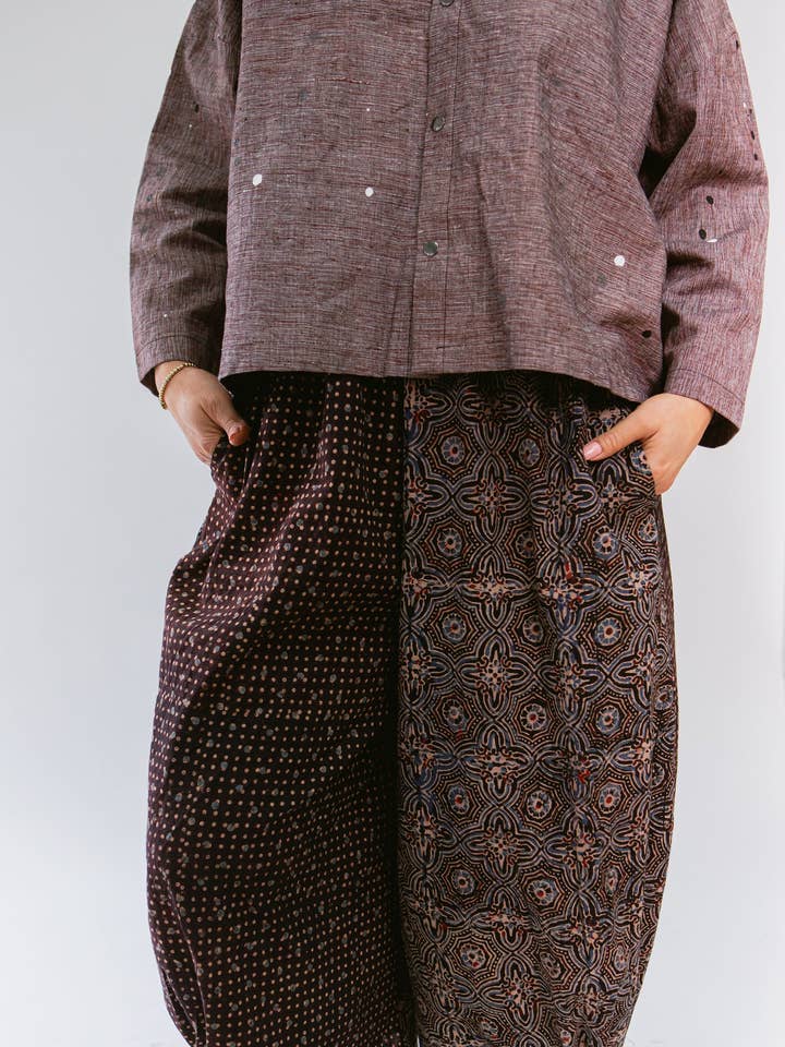 Krøllede Bukser Bloktryk for engroshandel hos Megan-Ilene