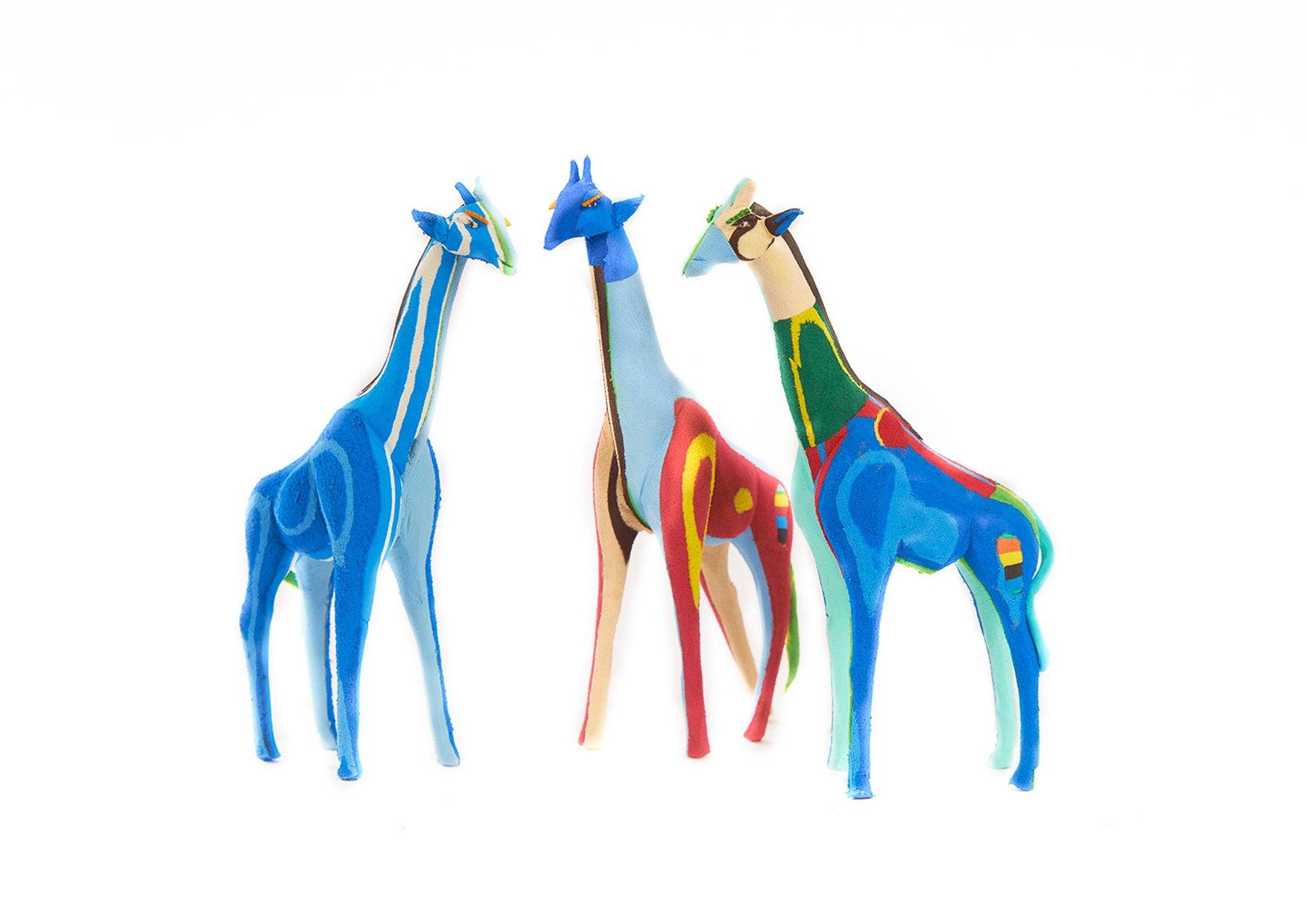 Ocean Sole - Wholesale Sculpture - Reticulated Giraffe Sculpture from Recycled Flip-Flops3