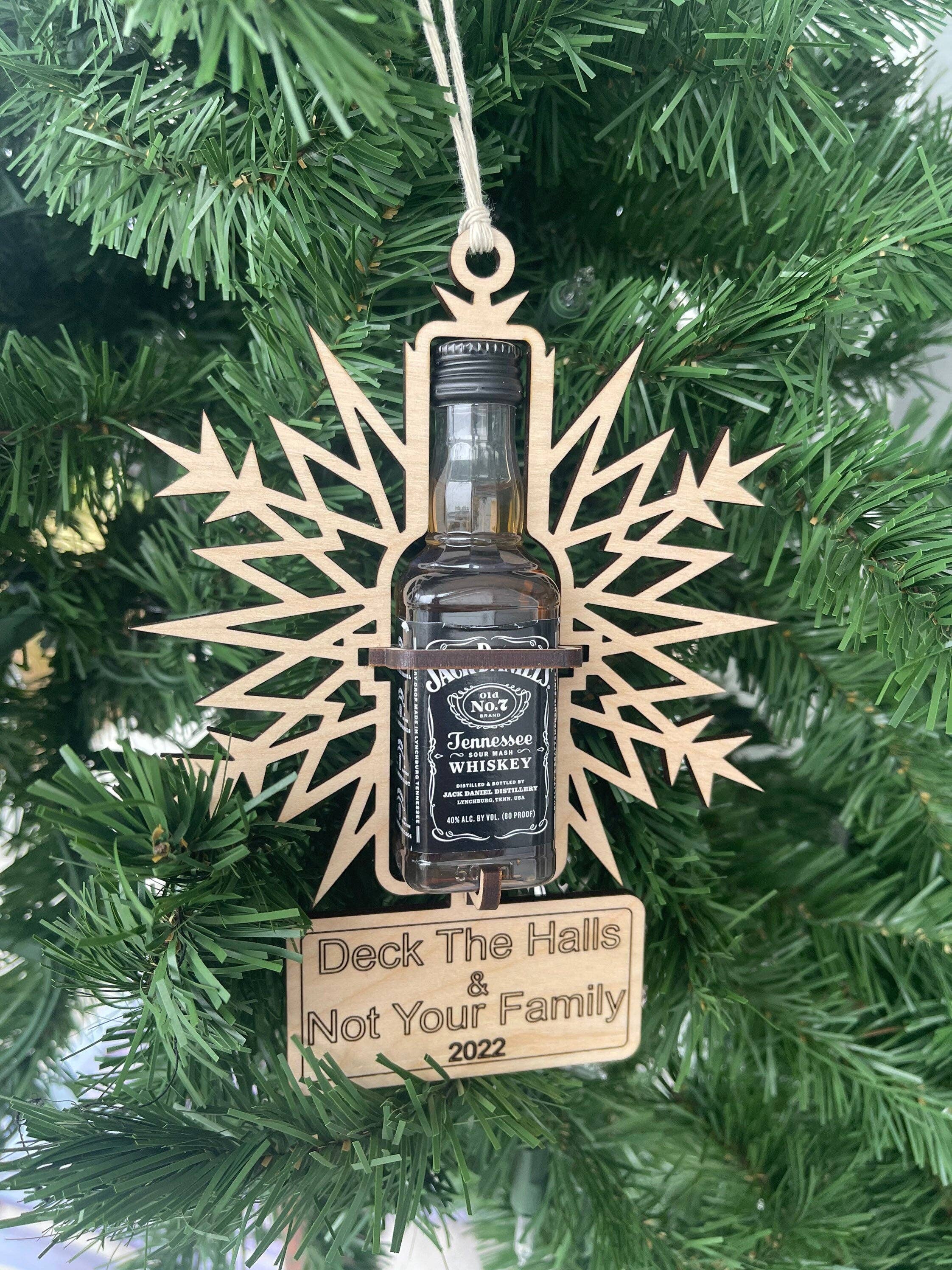 BUBBLEHEAD INK - Wholesale Ornament - Deck The Halls and Not Your Family Funny Mini Bottle Ornament1