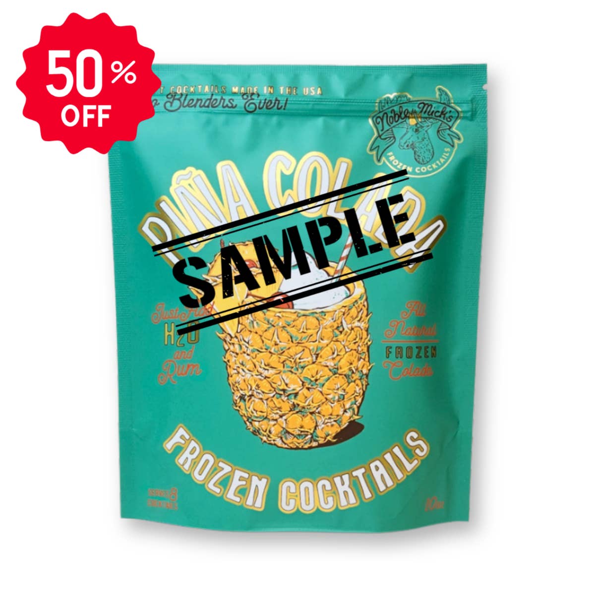 Noble Mick's - Craft Beverage Company - Vente Mélange/sirop pour cocktails - ÉCHANTILLON Pina Colada Glacée