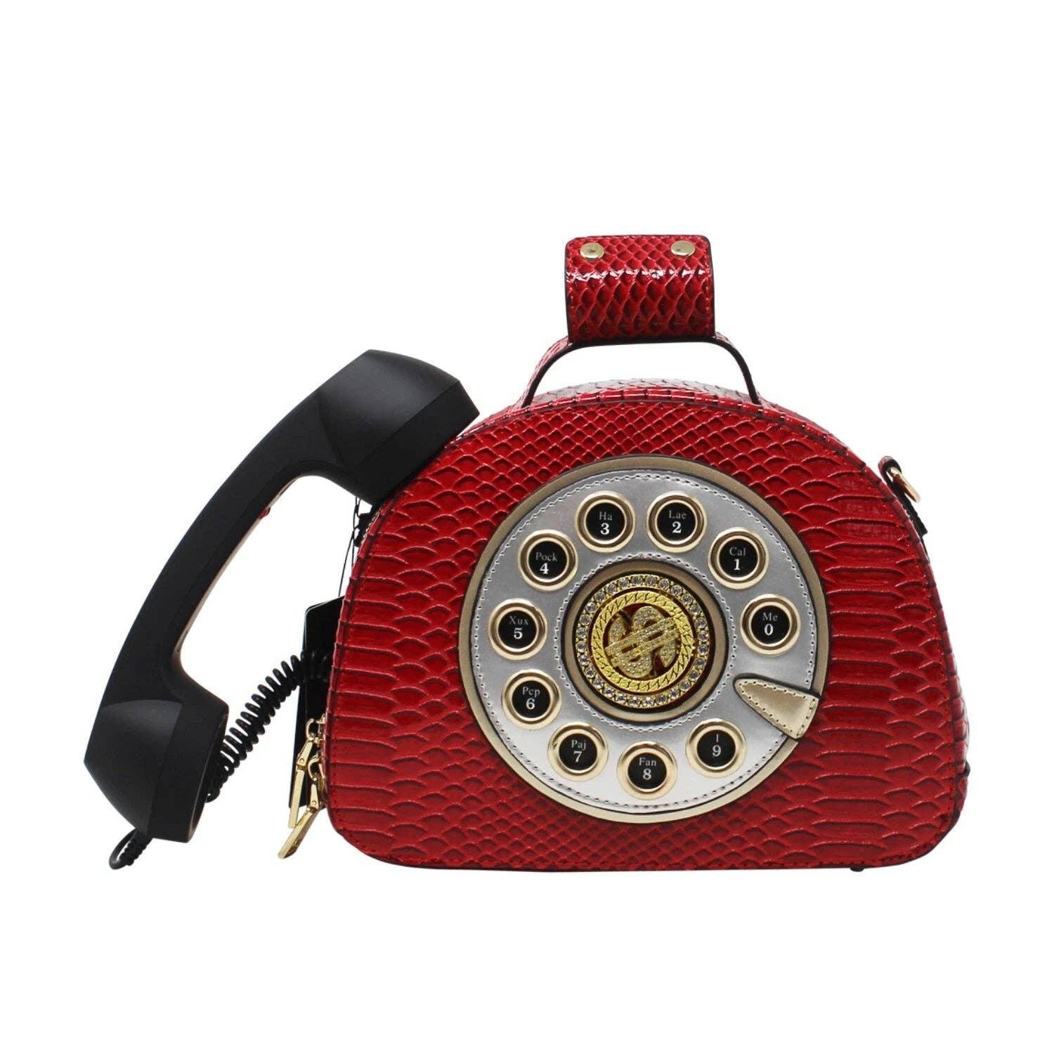 MB Fashion Wholesale - Wholesale Crossbody Bag - Women's - EVERY FASHION Vintage Telephone Handbag with Rotary Dial Design4