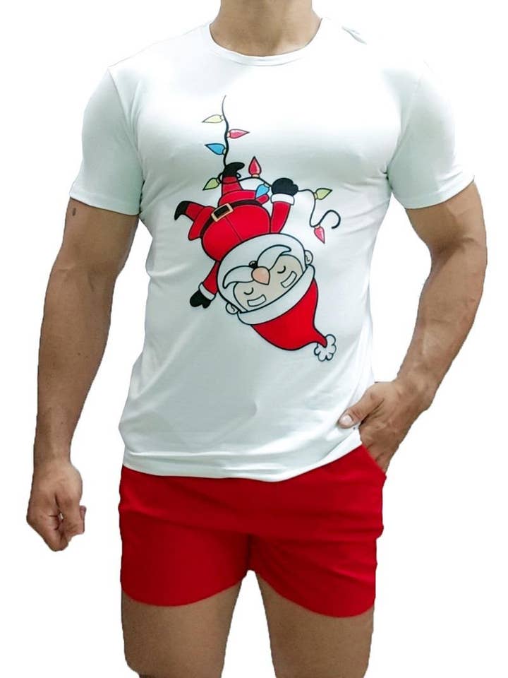 Men's Santa Christmas T-shirt for wholesale by Byjou and Duha