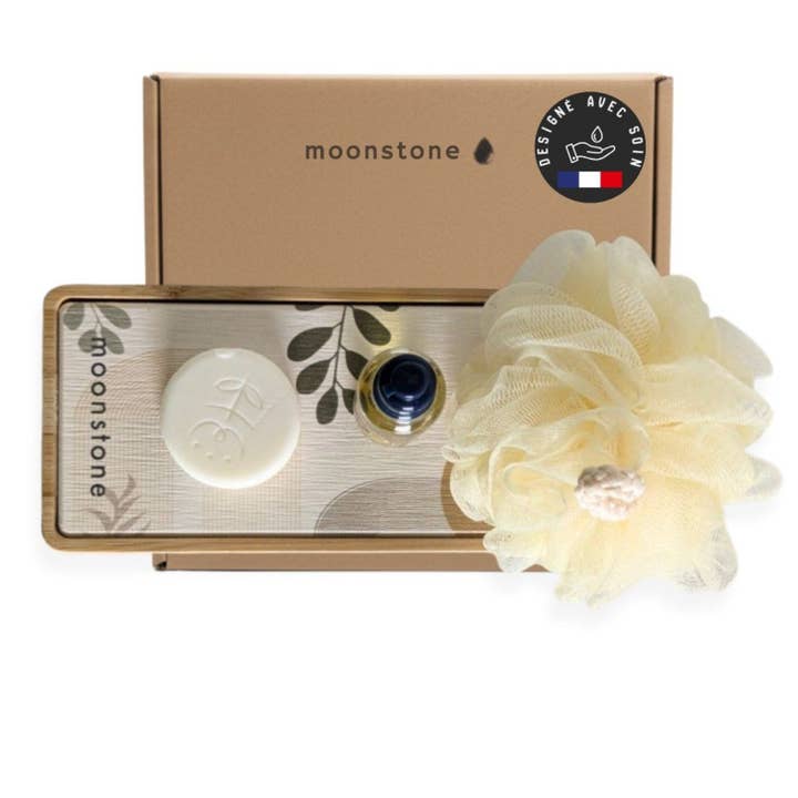 RANGEMENT STELLA EN DIATOMITE BAMBOU FEUILLES DE BAMBOU pour la vente par moonstone